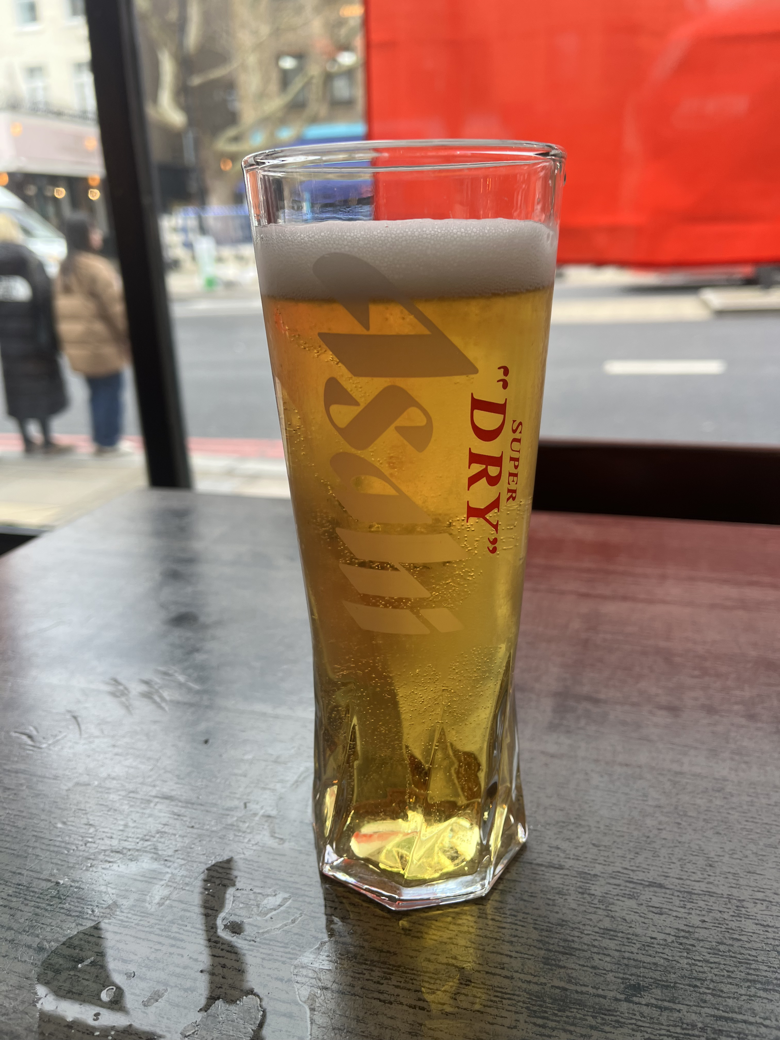 Chris finds a pub that serves Asahi draught