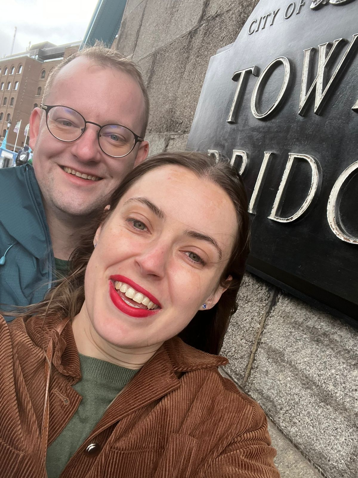 Walking across Tower Bridge